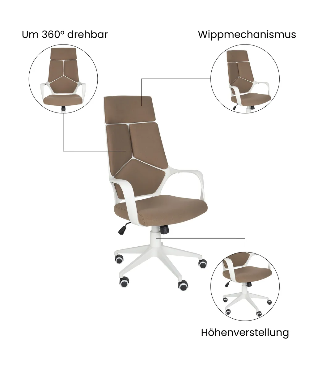 Bürostuhl DELIGHT Braun_1073920