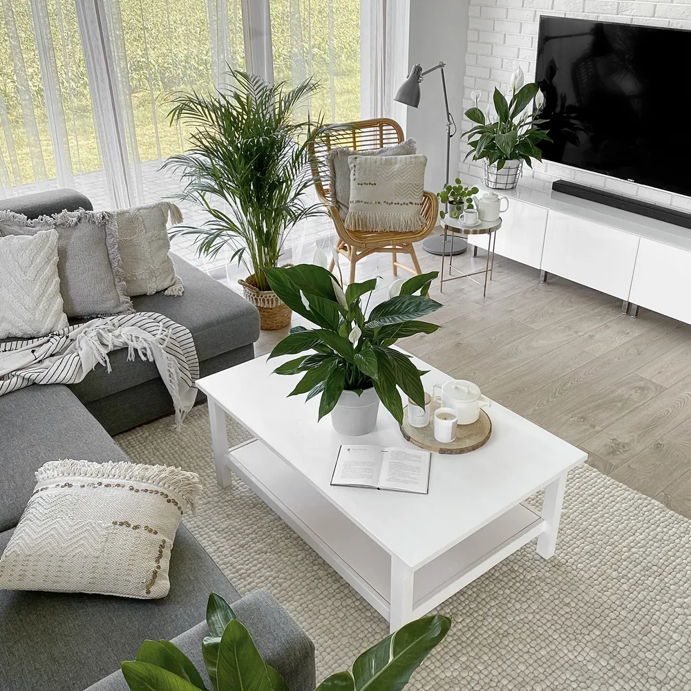 Dekokissen 2er Set VAYALI 45 x 45 cm Baumwolle Beige Streifenmuster_777386