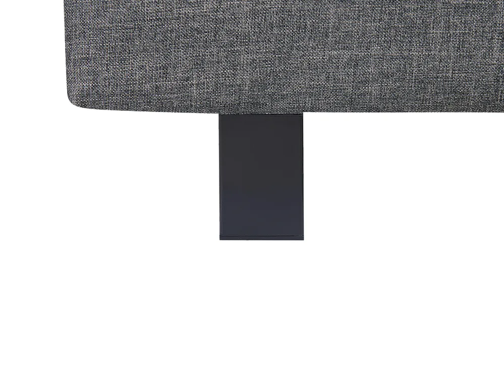 Wasserbett Stoff ALBI 180 x 200 cm Grau_916424
