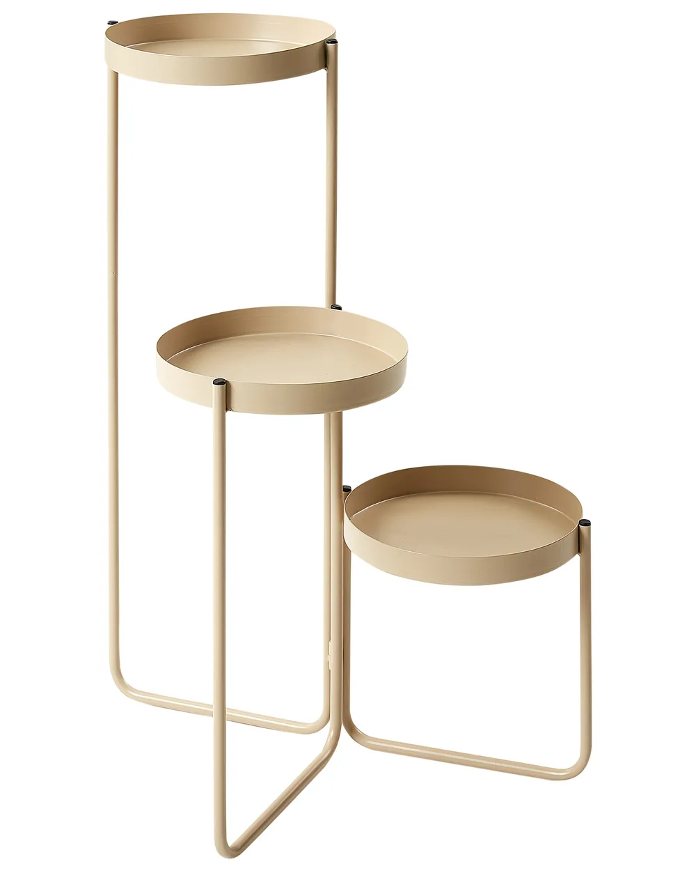 Pflanzenständer FRAGARIA 42 cm Metall Beige