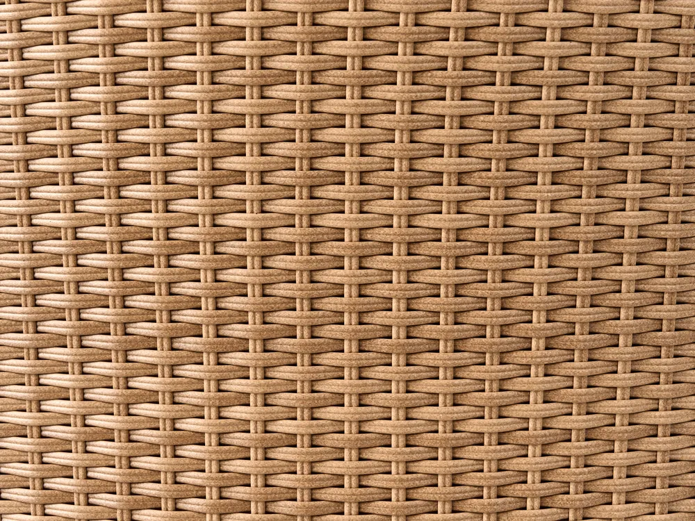 Lounge Set mit Tisch und Ottomane 2-Sitzer PONZA Polyrattan Braun_984570