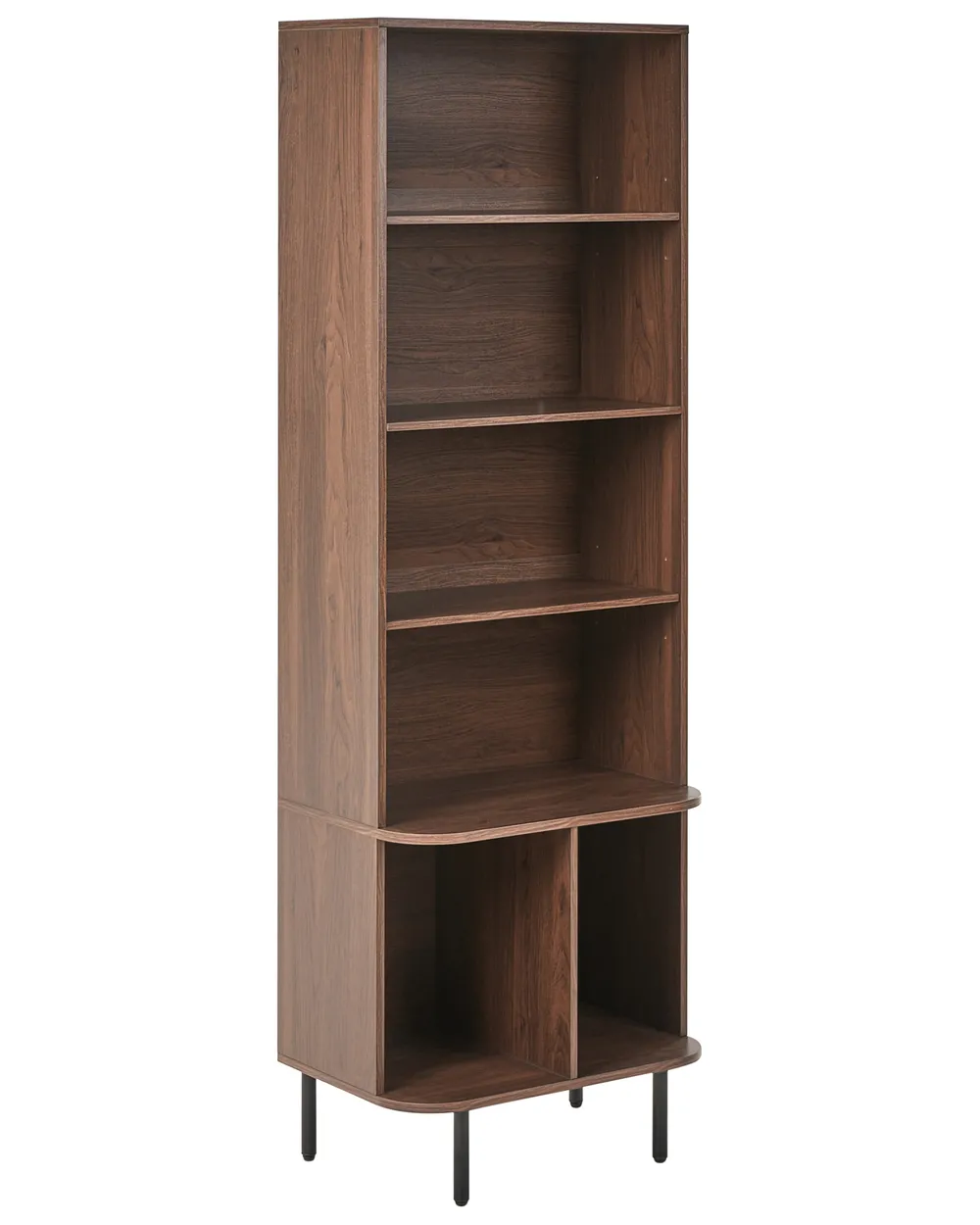 Bücherregal mit 6 Ebenen BRADLEY 180 cm Dunkelbraun