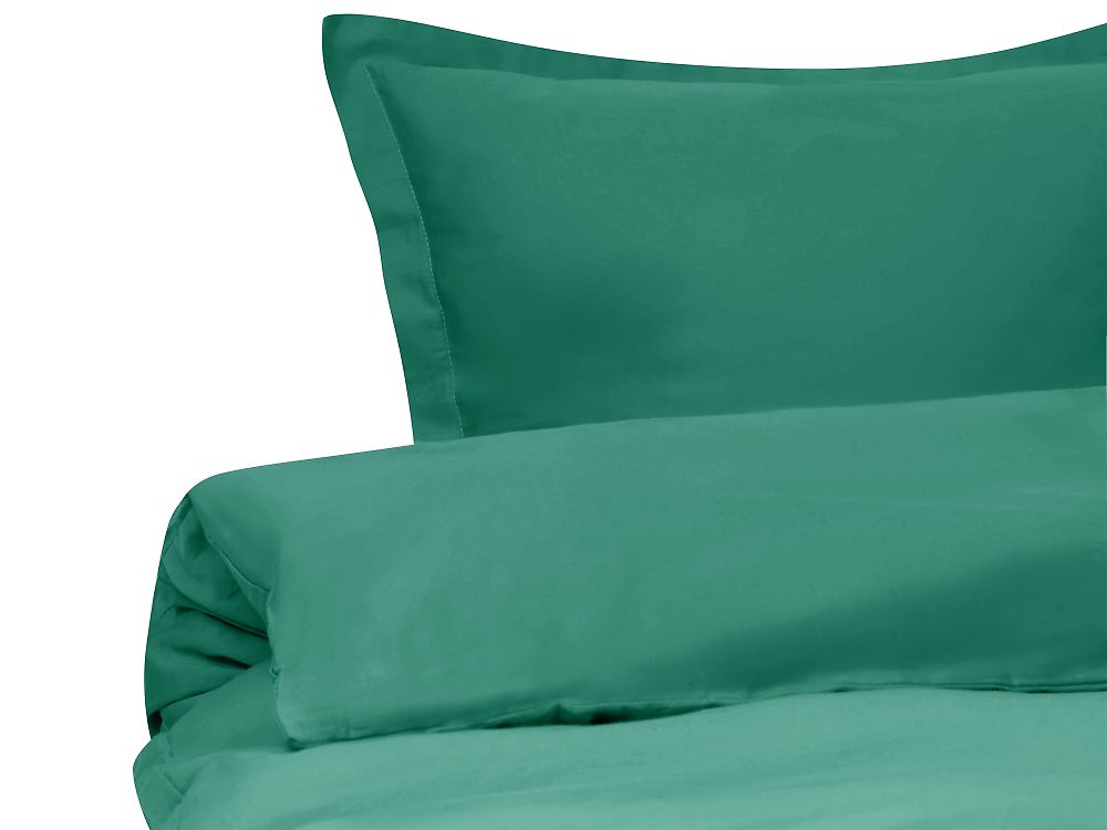 Duvet Cover Set PARKROSE 200 x 200 cm Sateen Cotton Green