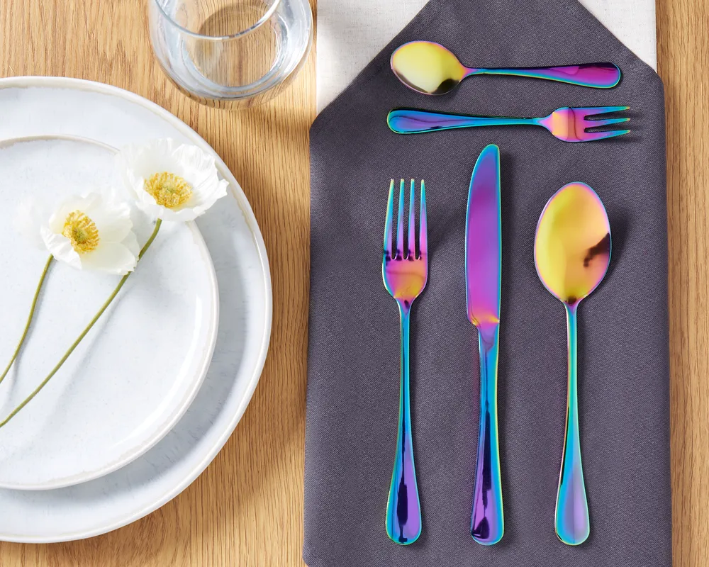 Besteckset 30-teilig FUSILLI Bunt