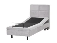 Adjustable Bed Fabric VICEROY 80 x 200 cm (EU Small Single) Light Grey_1044372