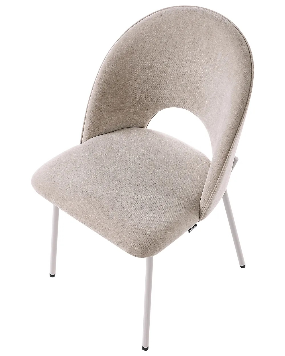 Esszimmerstuhl 2er Set COVELO Samtstoff Beige_1168834