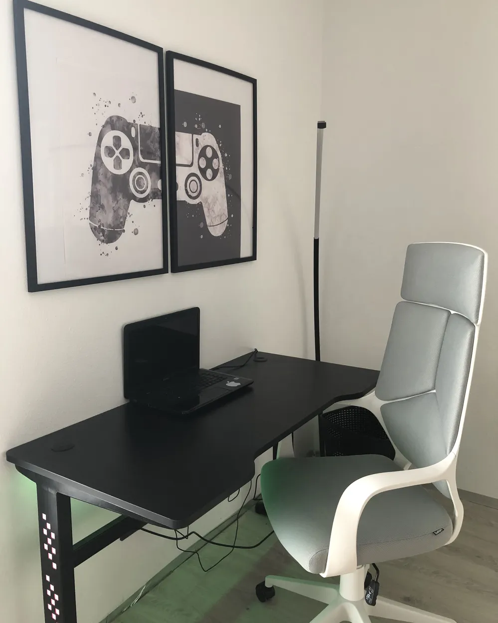 Gamebureau DEXTER 120 cm 60 cm RGB LED Zwart_933043
