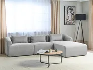 Ecksofa 3-Sitzer SVANSELE Stoff Grau linksseitig_901647