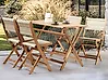 Gartenmöbel Set 4-Sitzer PROSSEDI Akazienholz Beige