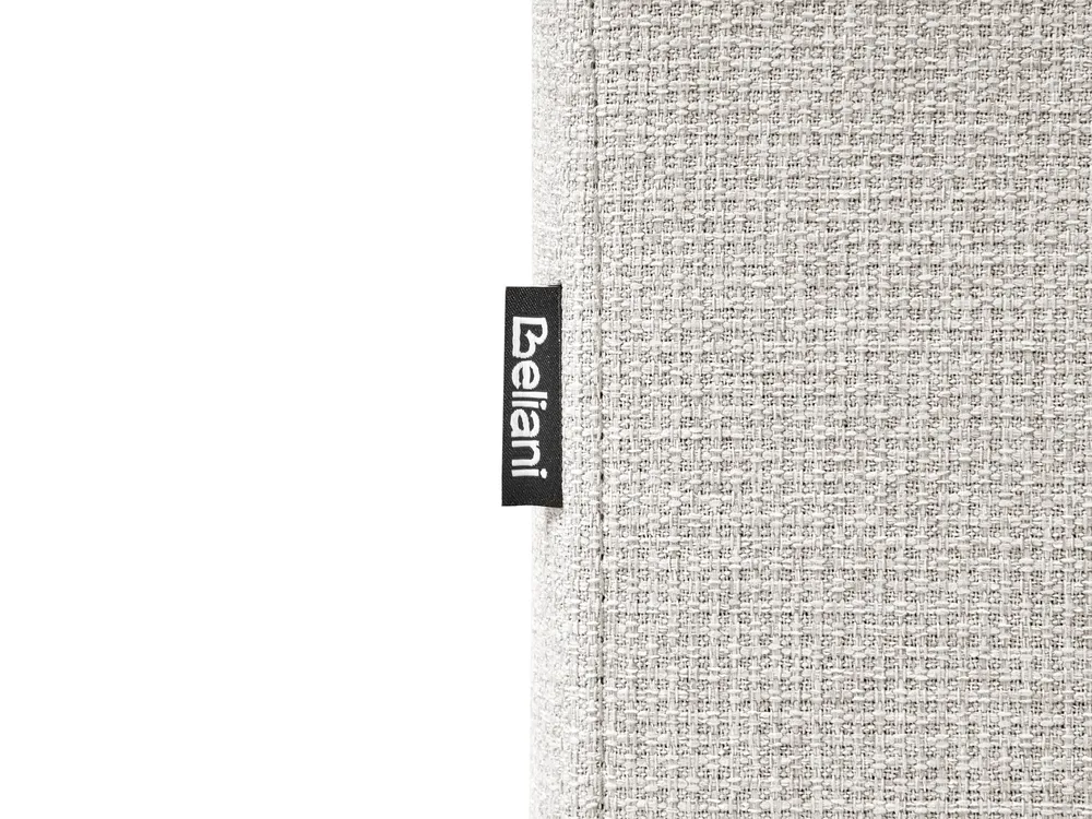 Bett mit Stauraum ohne Kopfteil DINAN Stoff Hellgrau 180 x 200 cm_1028280