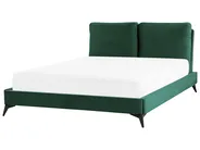 Bett mit Lattenrost Samtstoff MELLE 140 x 200 cm Smaragdgrün_829908