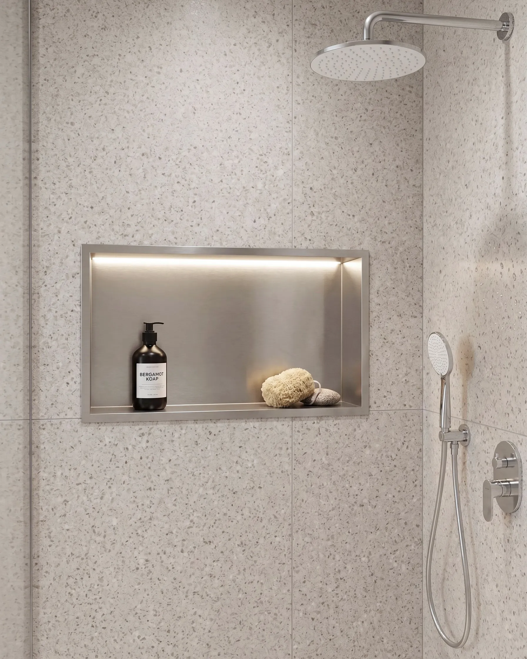 Shower Niche ITAIPU LED Metal Silver_1150153