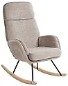 Schaukelsessel KVELIA Stoff Taupe