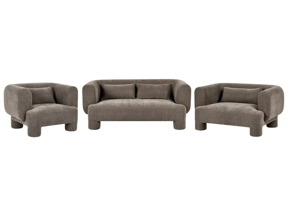 Sofa Set 6-Sitzer HOGBO Stoff Braun