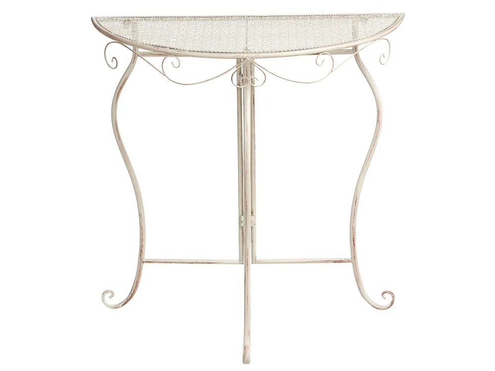 Bistro Set Folding FOLELLI Metal Light Beige_1002012