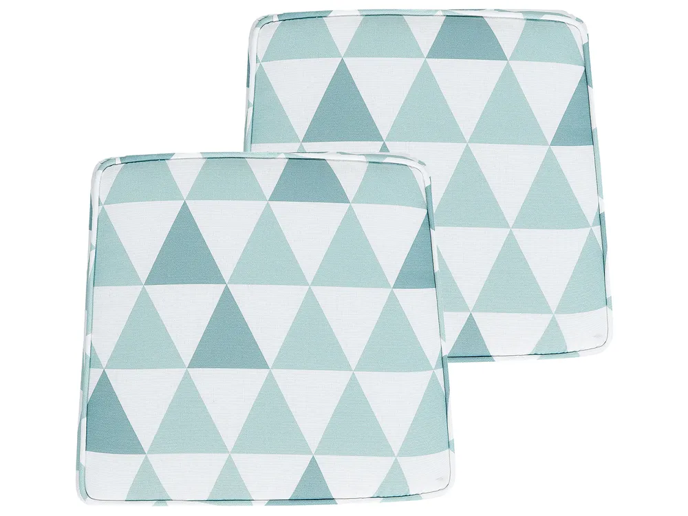 Gartenstuhlkissen 2er Set TERNI 37 x 34 cm Hellblau