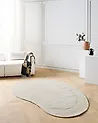 Teppich MASSO Hellbeige 160 x 230 cm Viskose