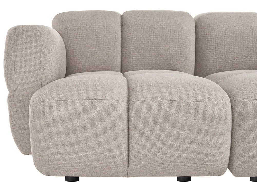 Modulsofa 2-Sitzer MAKSABERG Stoff Beige_1133280