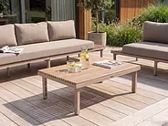 Outdoor Couchtisch FIVIZZANO 90 cm 70 cm Akazienholz Beige_1159296