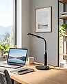 LED Schreibtischlampe CYGNUS mit Dimmer Metall Schwarz