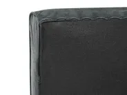 Sofa 3-Sitzer GAULA Samtstoff Grau_706323