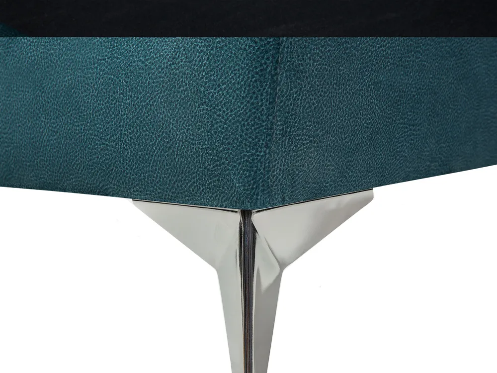 Sofa 2-Sitzer GAULA Samtstoff Blaugrün_706298