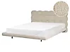 Bett mit Lattenrost Bouclé SOULISSE 160 x 200 cm Beige