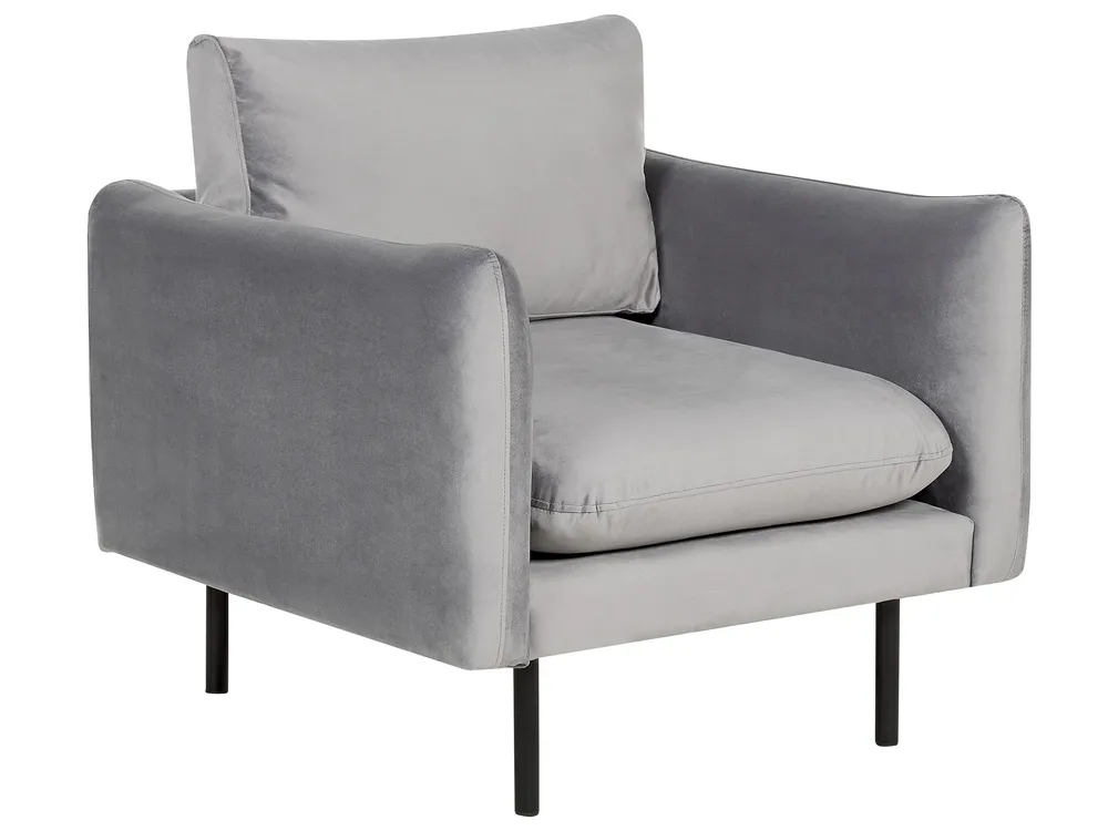 Sofa Set 4-Sitzer VINTERBRO Samtstoff Grau_900597