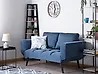 Schlafsofa 2-Sitzer BREKKE Stoff Marineblau