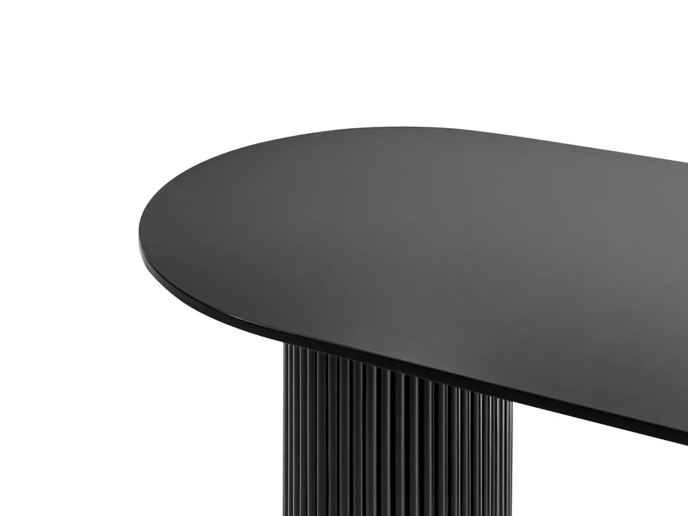 Masă de dining SHERIDAN Negru 180 cm 100 cm - Beliani.ro