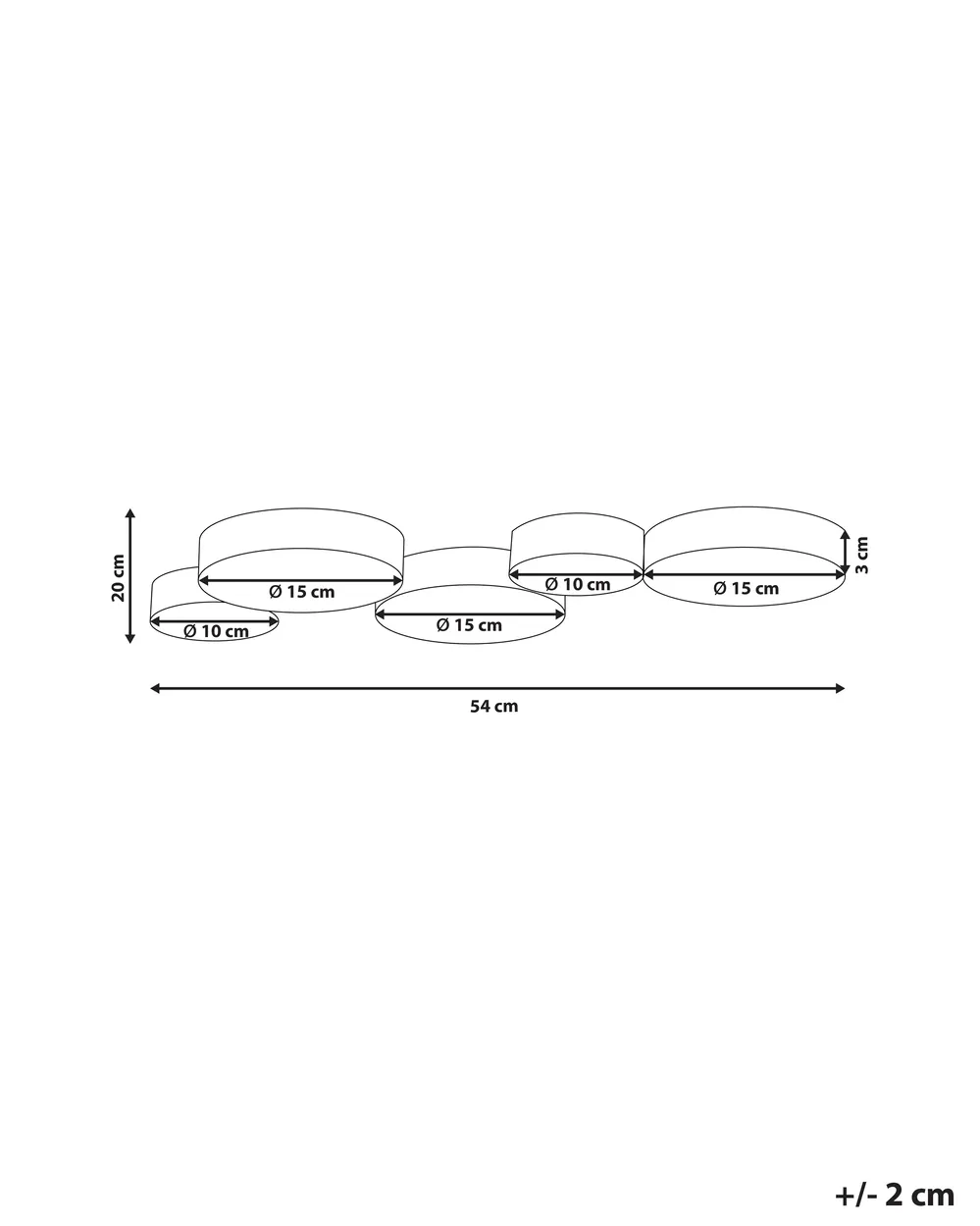 LED Ceiling Lamp LUGA Metal Gold_815669