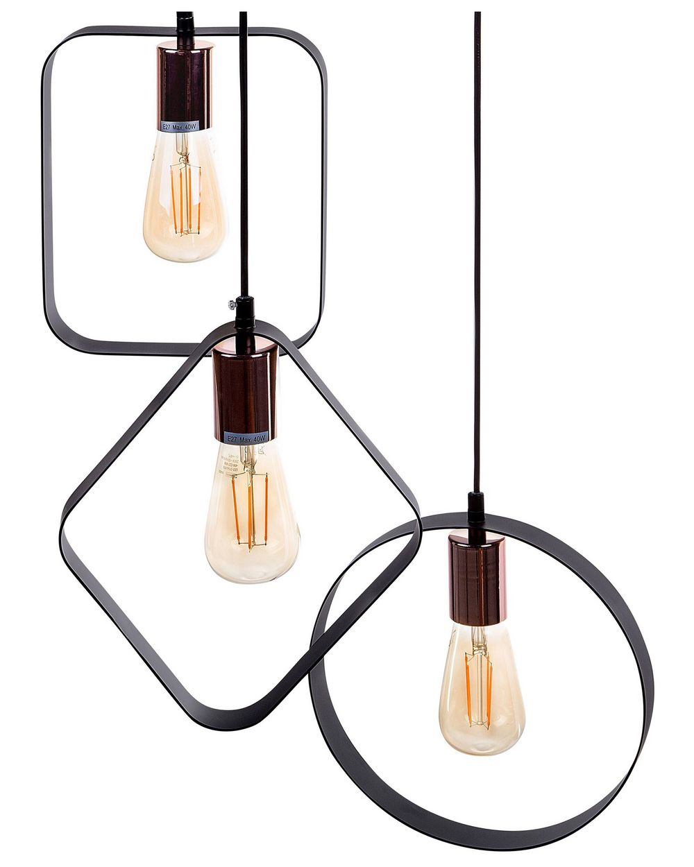 Pendant Lamp VOMANO Metal Black