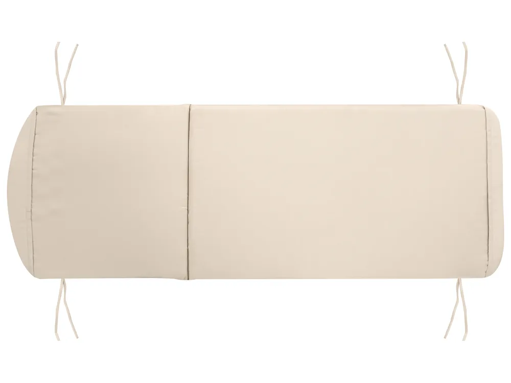Sonnenliege mit Kissen SEZZE Metall Hellbeige_1131059