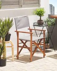 Set of 2 Garden Chairs CINE Acacia Wood Grey_810205