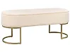 Polsterbank MILRY Samtstoff Hellbeige