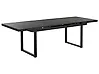 Extending Garden Dining Table VALCANETTO 180/240 cm 90 cm Metal Black