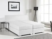 Boxspringbett Kunstleder PRESIDENT 140 x 200 cm Weiß_1176773