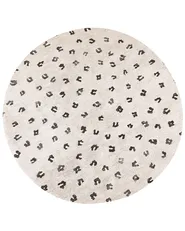 Teppich AFIS Beige ø 140 cm Baumwolle_853988