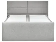 Boxspringbett mit Stauraum ARISTOCRAT Stoff Hellgrau 160 x 200 cm_873790