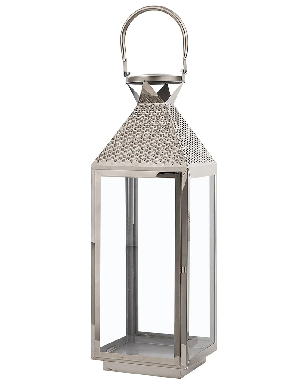 Lantern BALI 55 cm Stainless Steel Silver