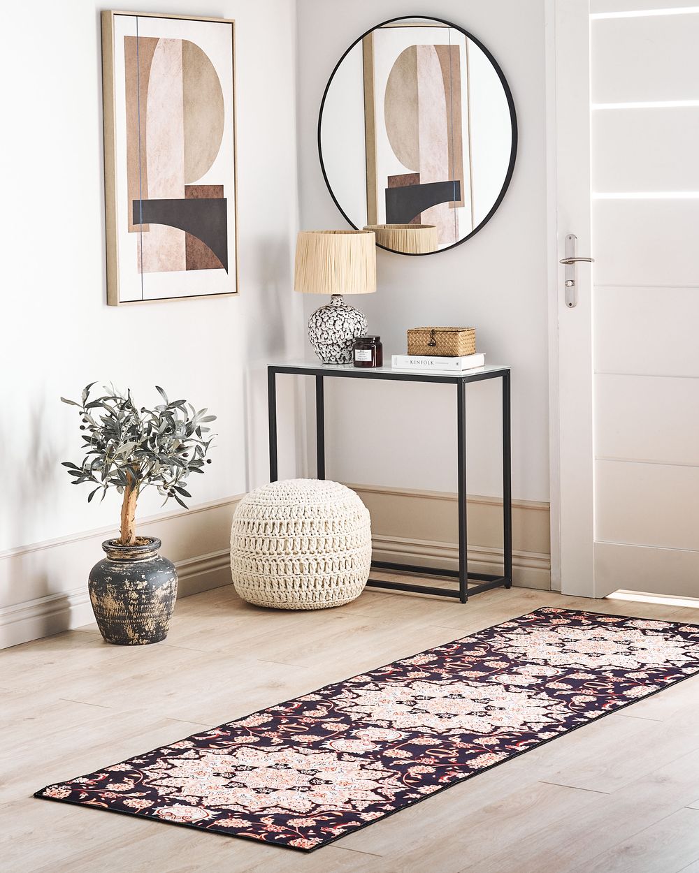 Vloerkleed ARITAS Zwart 80 x 240 cm