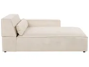 Modul Ecksofa 4-Sitzer HELLNAR Samtstoff Hellbeige linksseitig_911109