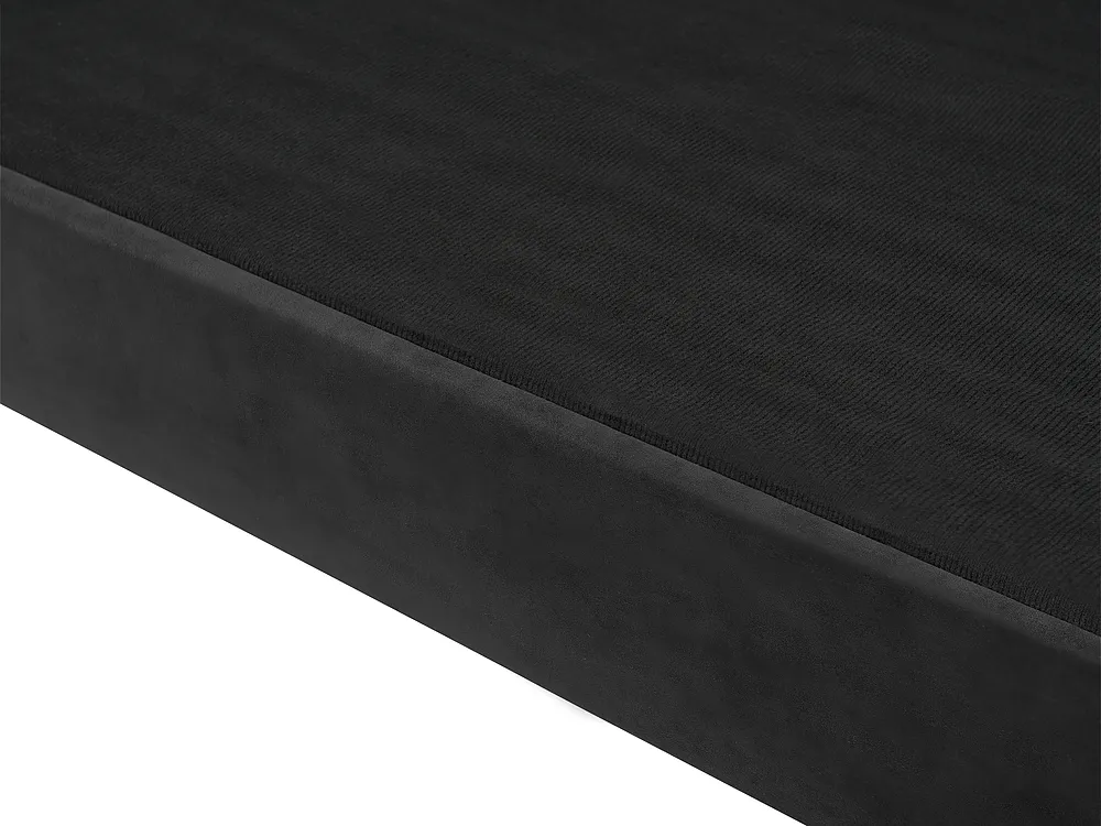 Sofa 2-Sitzer SKIEN II Samtstoff Schwarz_1161637