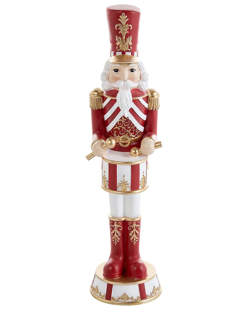 Weihnachtsdekoration KINNARI 80 cm Nussknacker Rot / Weiß_1175226