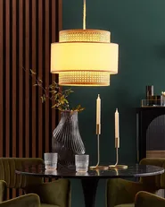 Hängeleuchte YUMURI Rattan Pfirsichrosa_837026