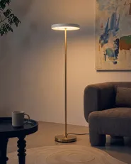 LED Floor Lamp EVENLODE with Dimmer Metal White_1136597