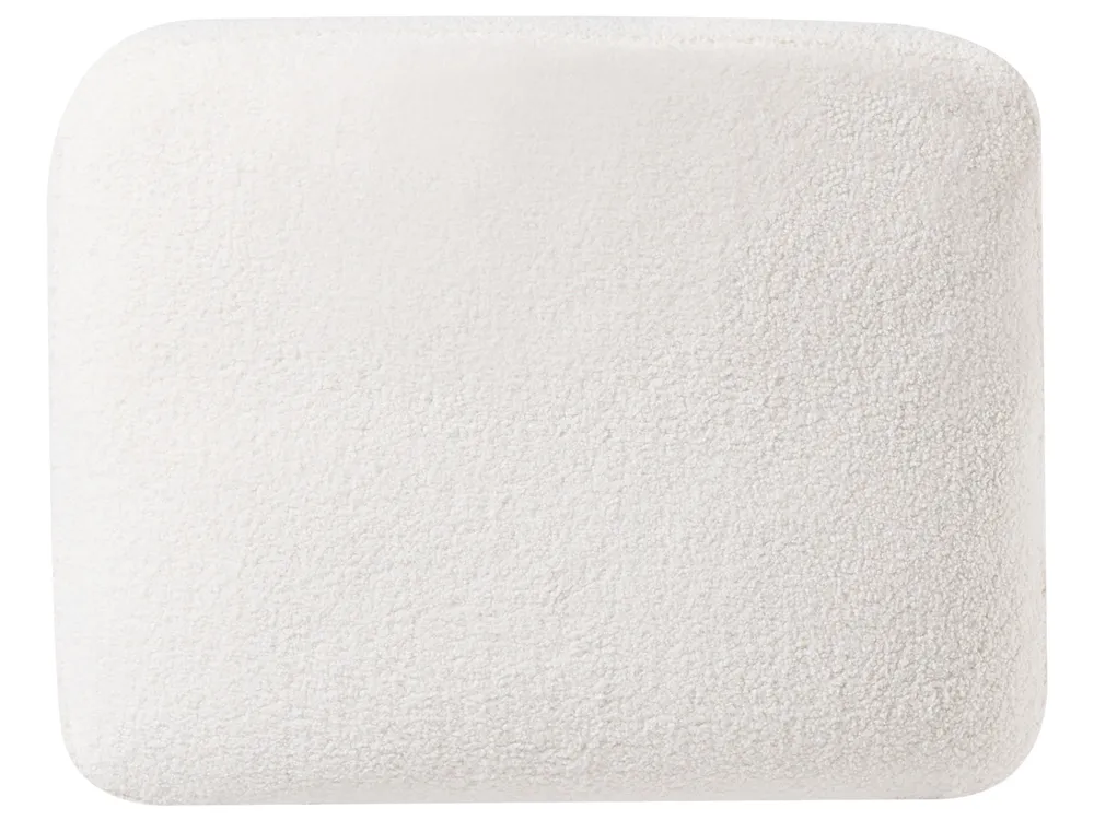 Corner Sofa 5 Seater OSLO with Ottoman Boucle White Left Hand_946708