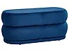 Polsterbank ELLENDALE Samtstoff Marineblau