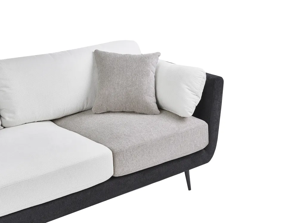Sofa Set 4-Sitzer BOLGA Stoff Schwarz_1076033