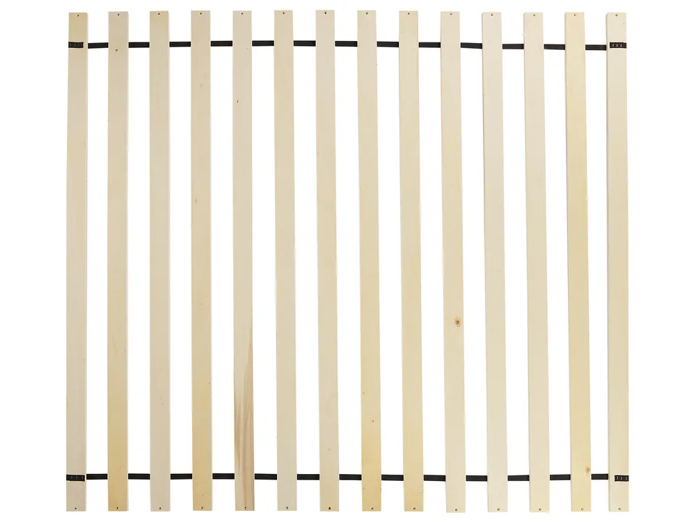 Bed Faux Linen LESTRE 160 x 200 cm (EU King Size) Off-White_960919